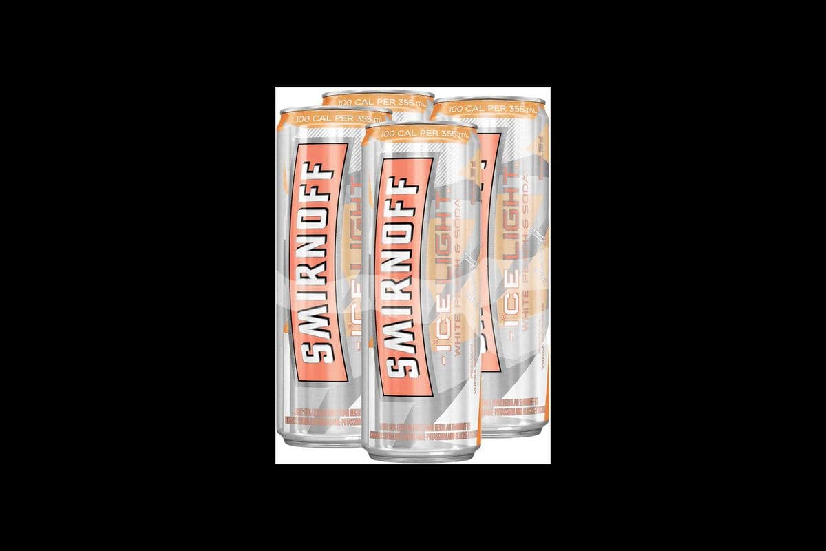 SMIRNOFF ICE LIGHT WHITE PEACH (4 x 355 ML) (4 x 4*355ml)