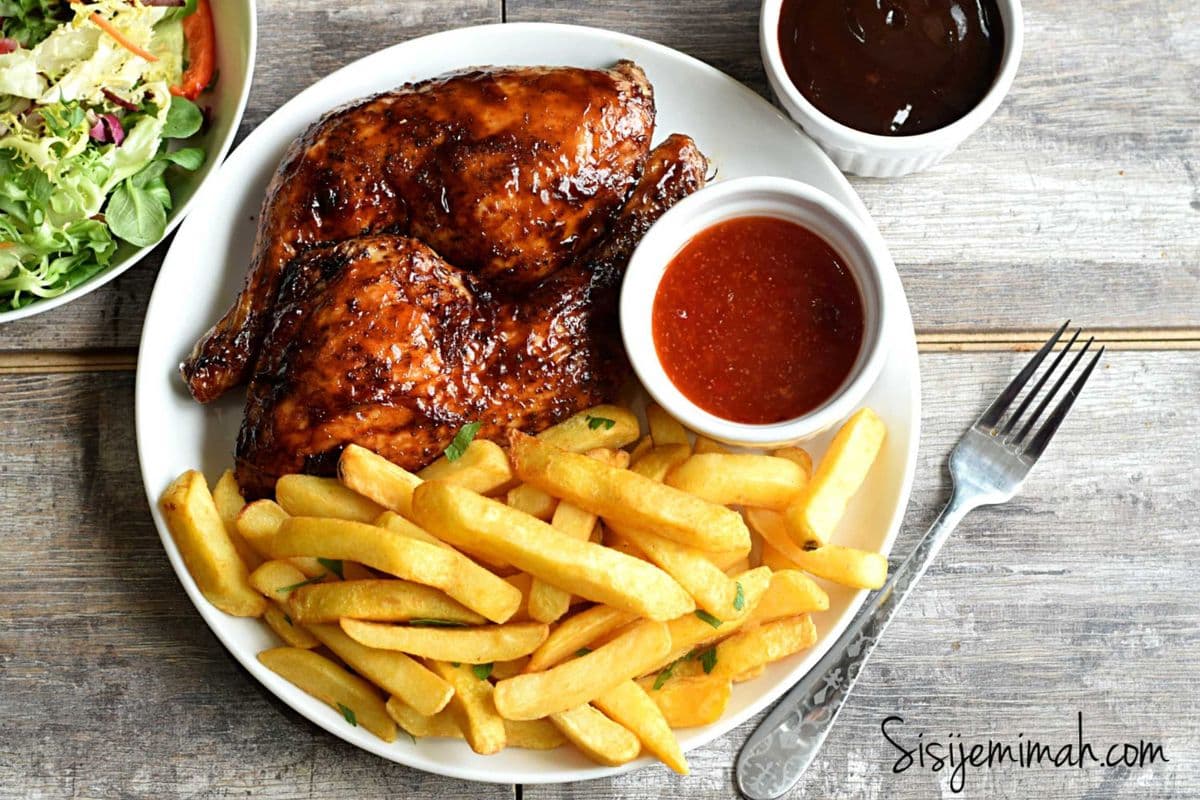 Chicken BBQ 1/4 with Fries