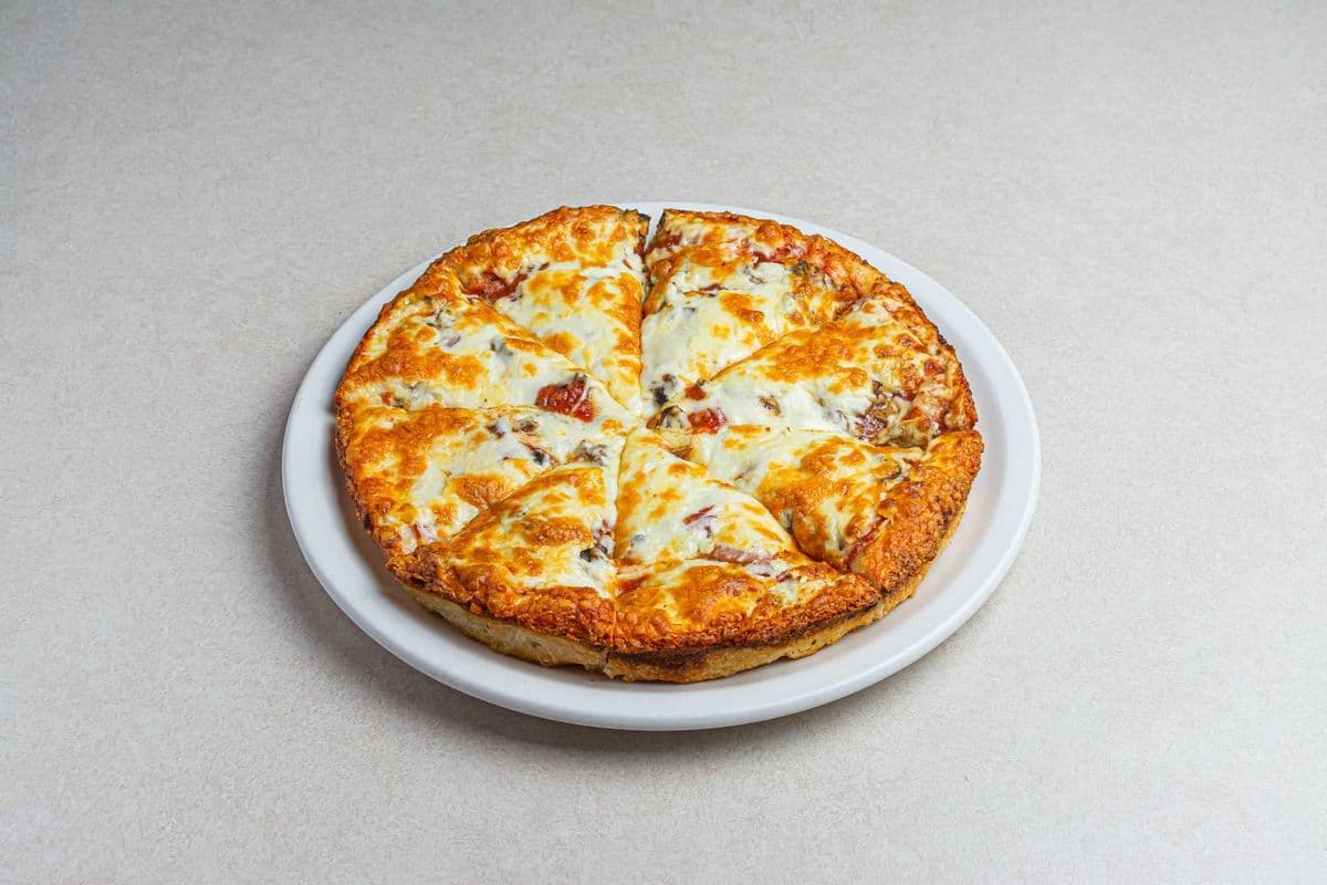 #13 12" Large Ham and Mushroom Classic Pizza