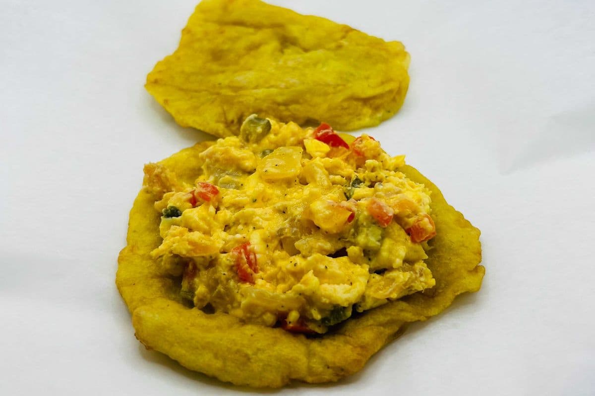 Doubles w/Ackee & Saltfish