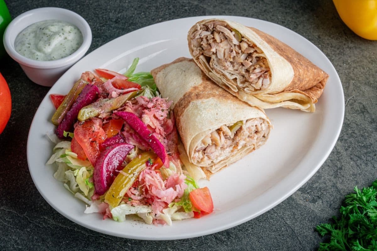 Chicken Wrap Plate