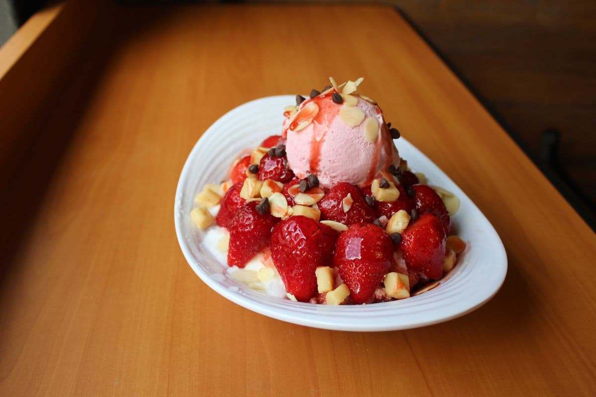 Strawberry Almond Bingsu