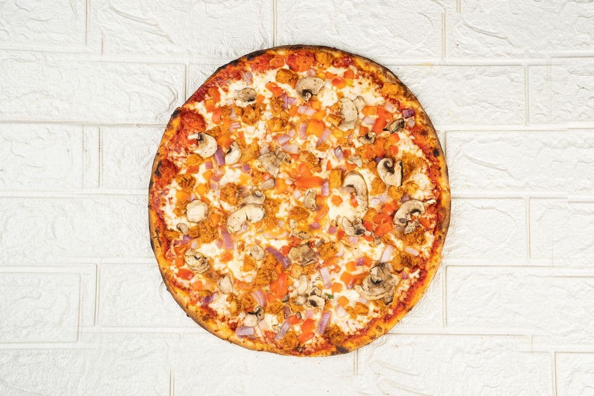 Party Size Butter Chicken Pizza