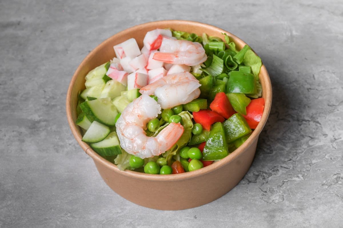 Salade aux crevettes et crabe / Crabby Shrimp Salad