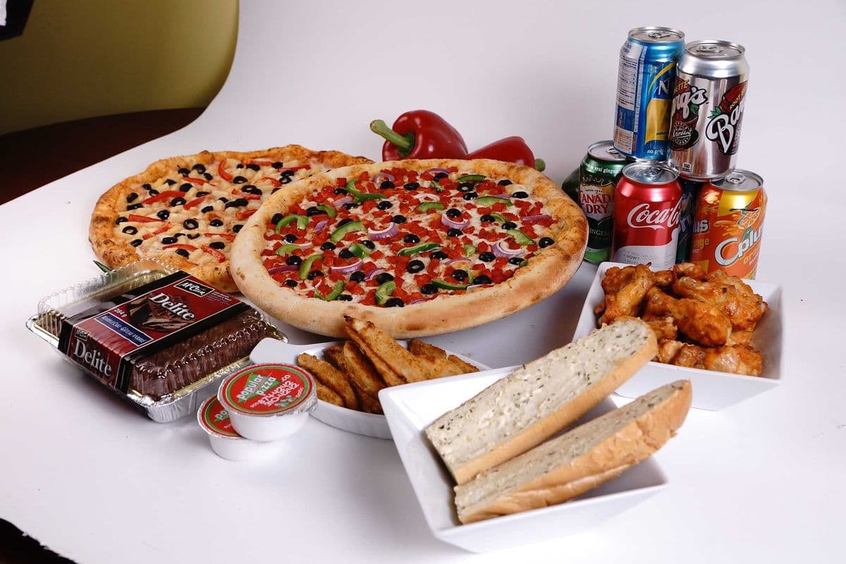 Two Medium Pizzas Family Meal