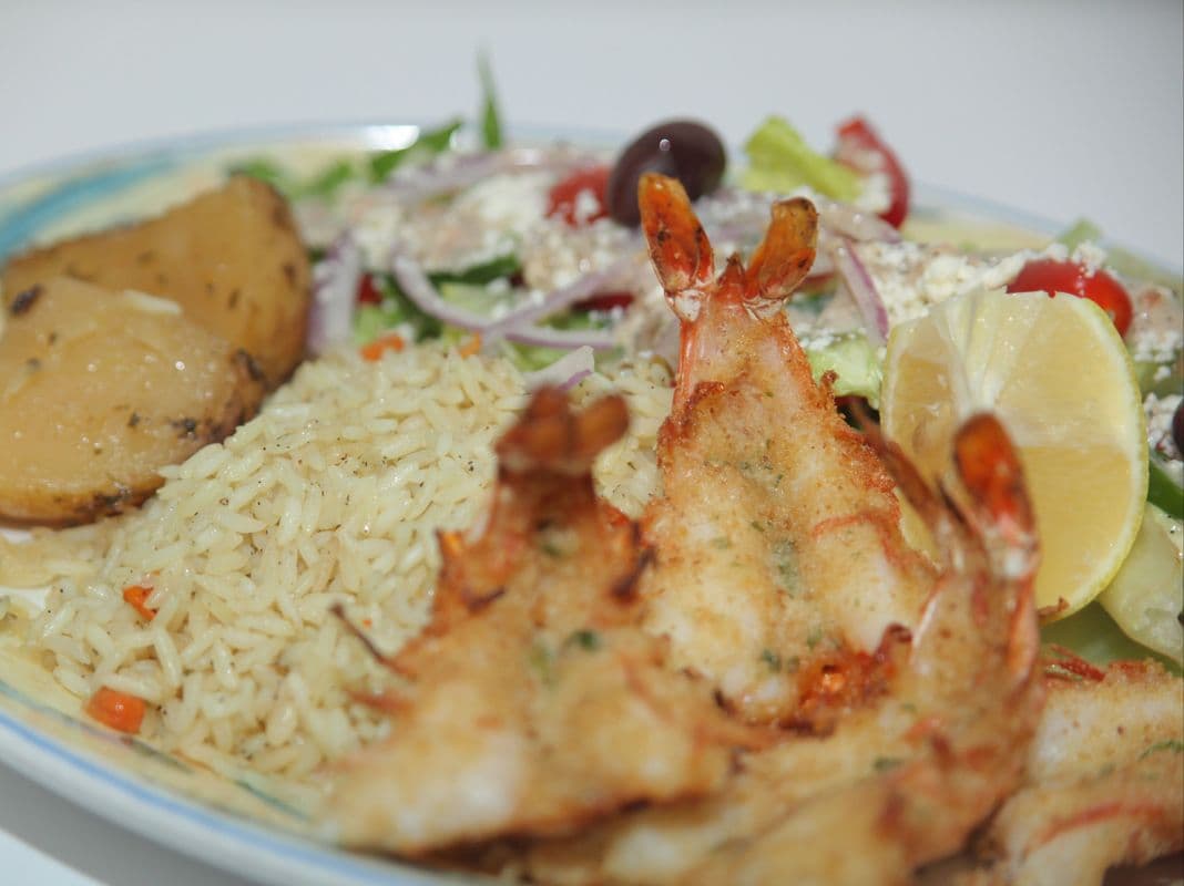 Santorini Shrimp entree.