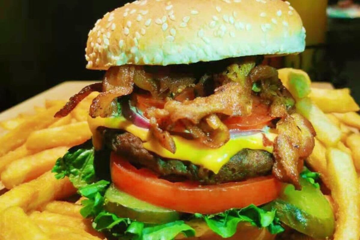 House Burger and Fries