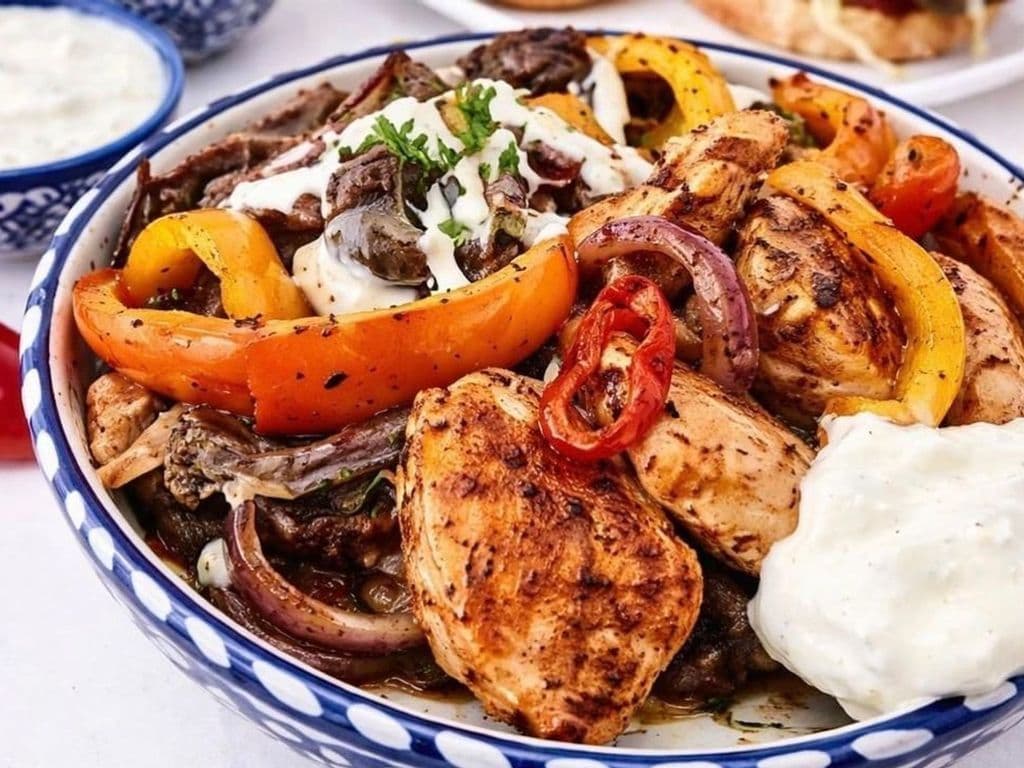 Chicken & Beef Rice Bowl