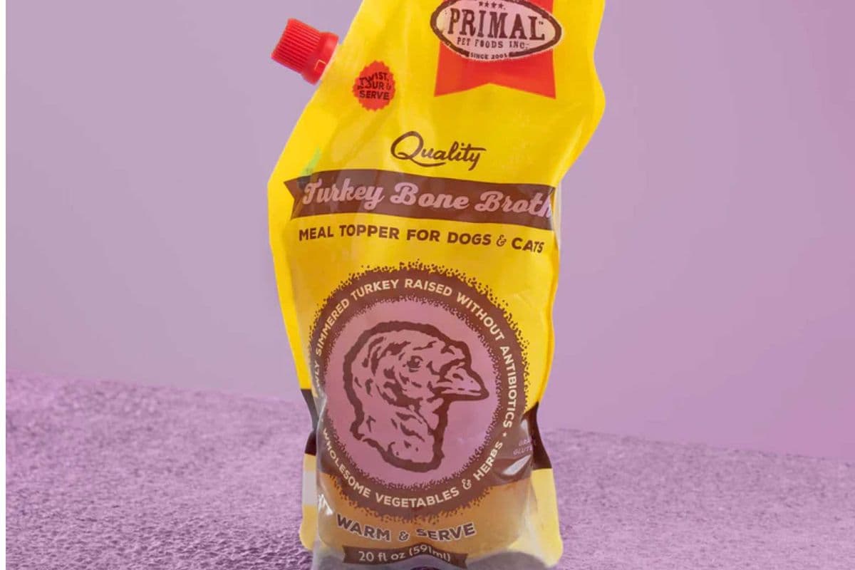 Primal Organic Frozen Bone Broth Turkey Dogs & Cats (20 oz)