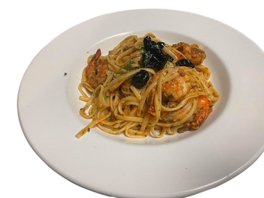 Spicy Linguine and Shrimp
