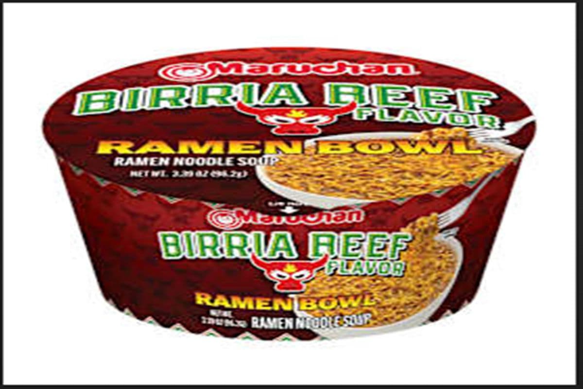Maruchan birria beef ramen bowl