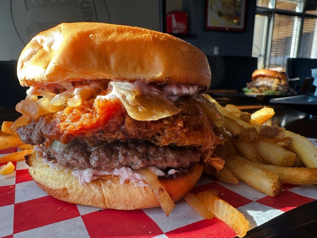 Cranberry Jalapeno Pulled Pork Smash Burger - The Brooklyn Deli