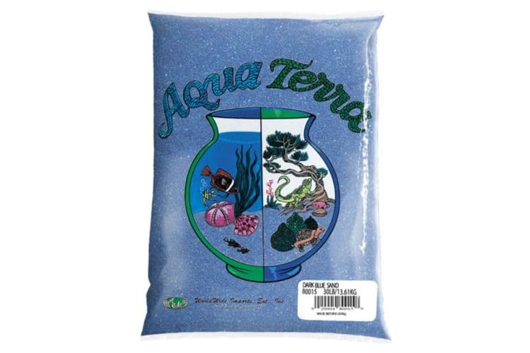 Nature's Ocean Aqua Terra Gravel Sand Dark Blue (5 lbs)