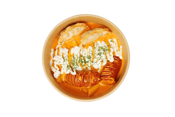 Rosé Tteokbokki avec Saucisse (P) / Rosé Tteokbokki with Sausage (S)