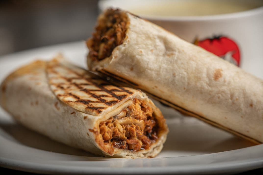 Wrap de porc éffiloché / Pulled Pork Wrap