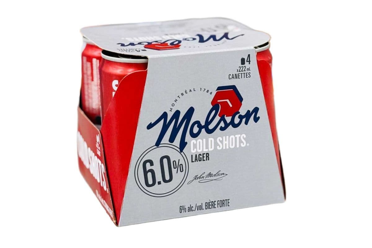 Molson Cold Shots (4 x 222 ml)