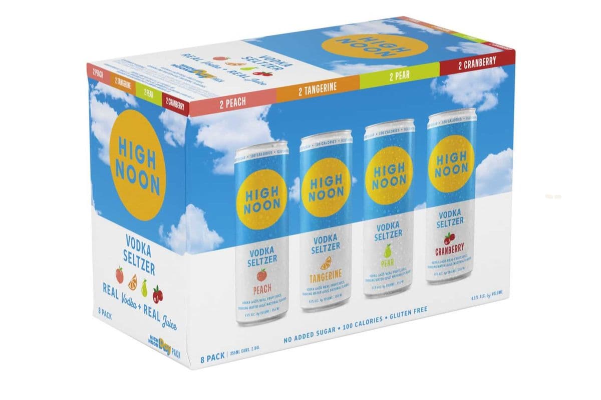 ★ High Noon Day Variety Pack | SAVINGS EVERYDAY — PEACH, TANGERINE, PEAR & CRAN | (8 x 355ml)