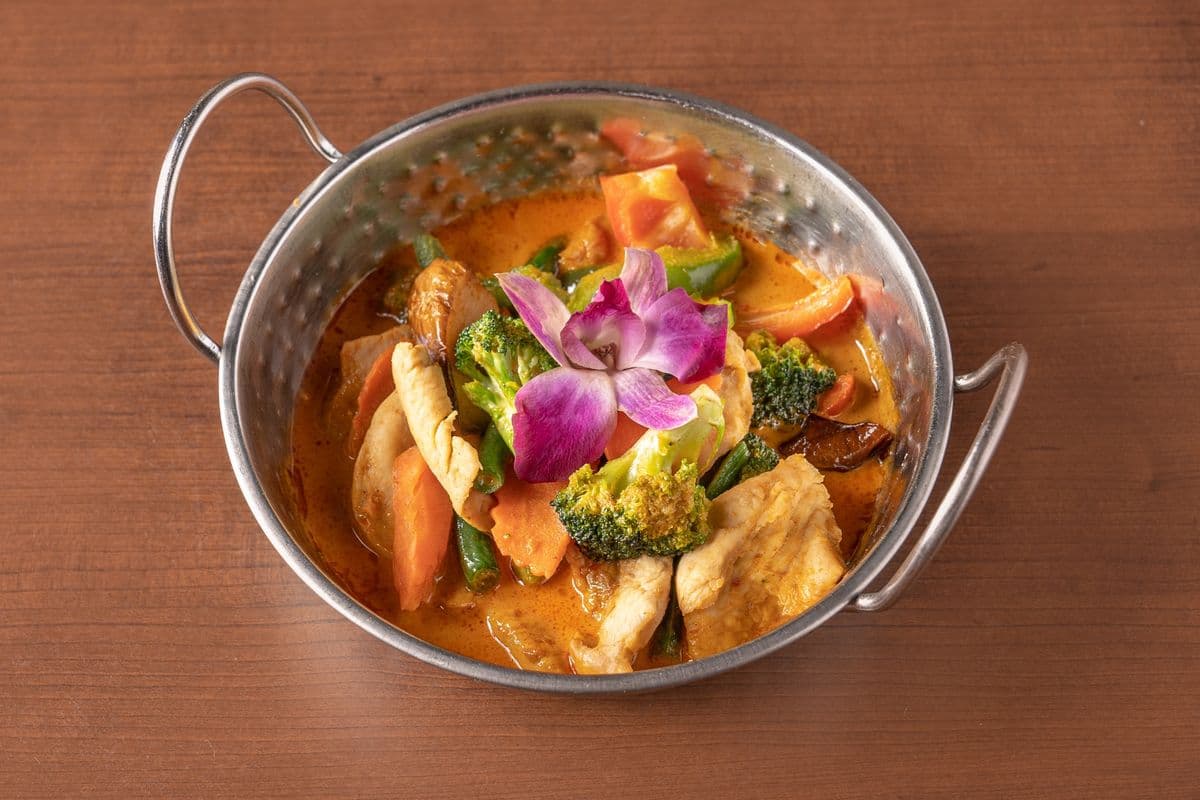 Cari rouge panang (aux arachides) / Panang Red Curry (with Peanuts)