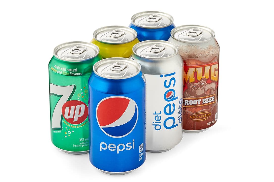 6-Pack of Canned Pop (355 ml)