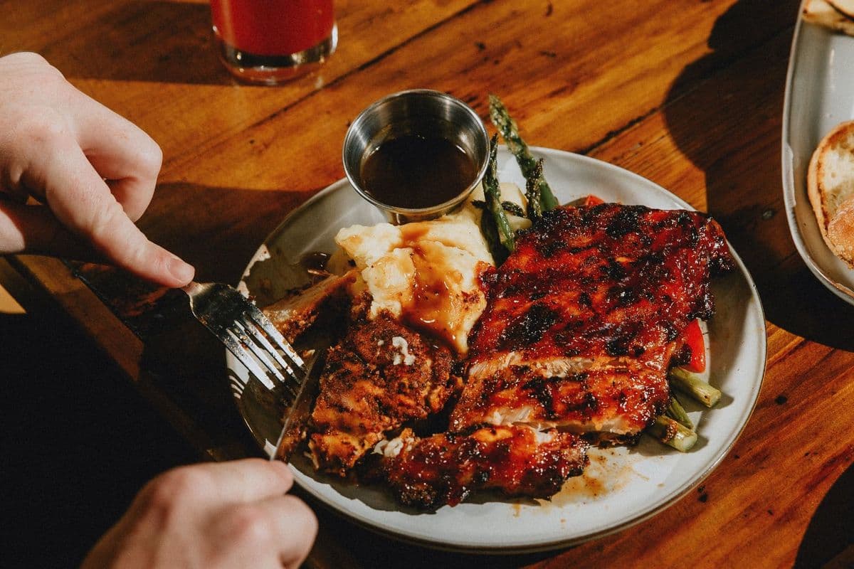 Blackend Chicken & Ribs(Half)