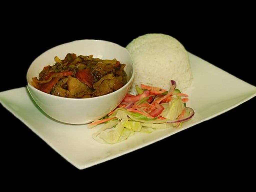 Vegetable Curry with Rice