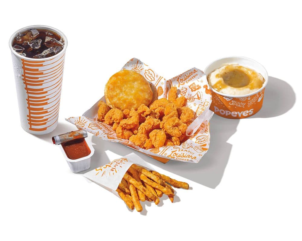 1/4 Pound Popcorn Shrimp Platter