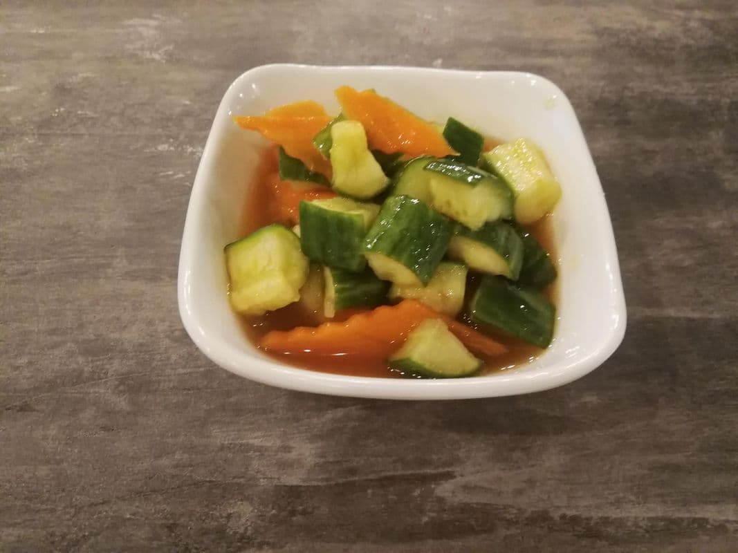 Salade Kimchi et Concombre