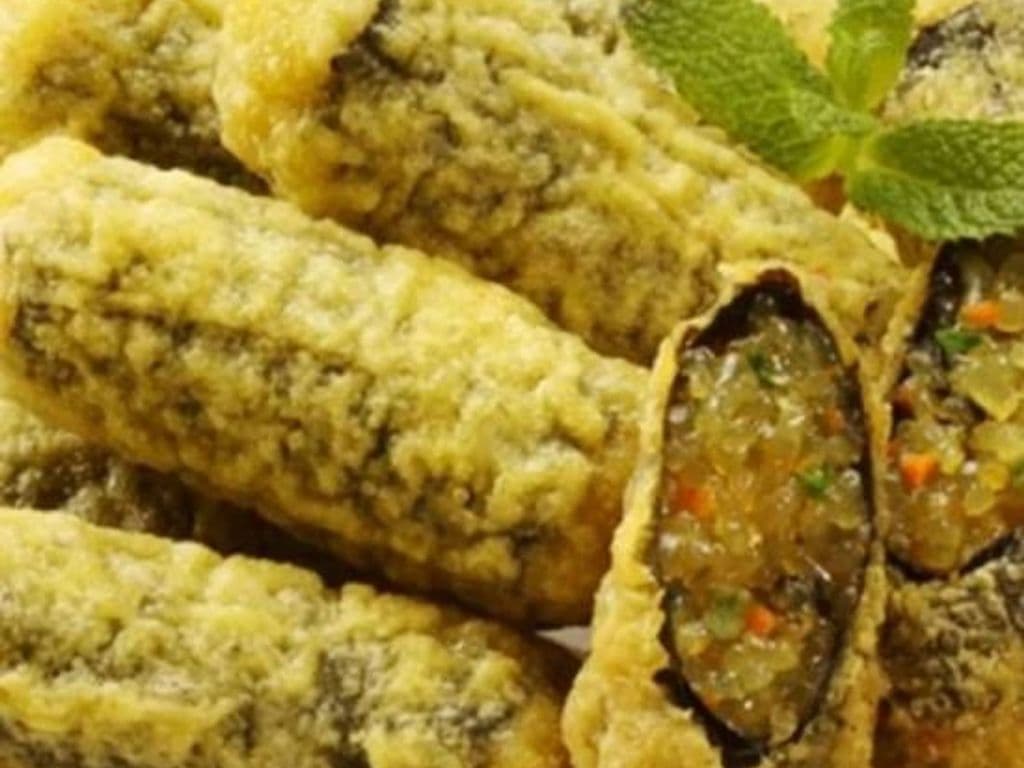 Seaweed Roll Tempura(海苔粉絲卷/김말이 튀김)