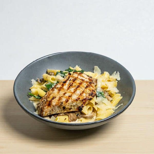 Gluten-Friendly Spinach & Mushroom Alfredo