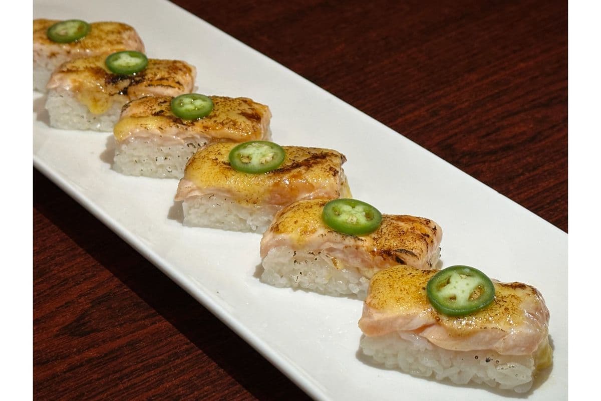Salmon Oshi Sushi
