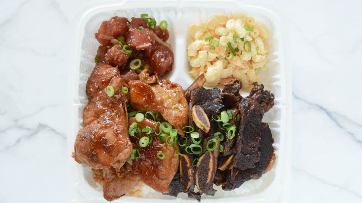 Hawaiian Plate (2 Hot Protein)