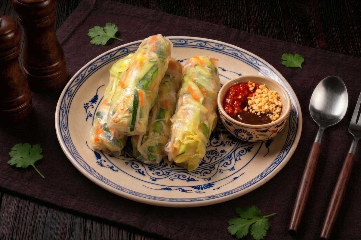 2D. Vegetable Fresh Rolls (4 pcs)