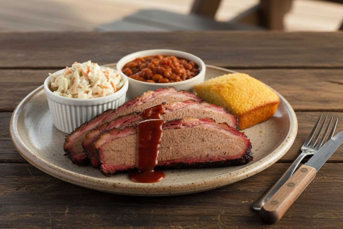 Brisket lunch plate