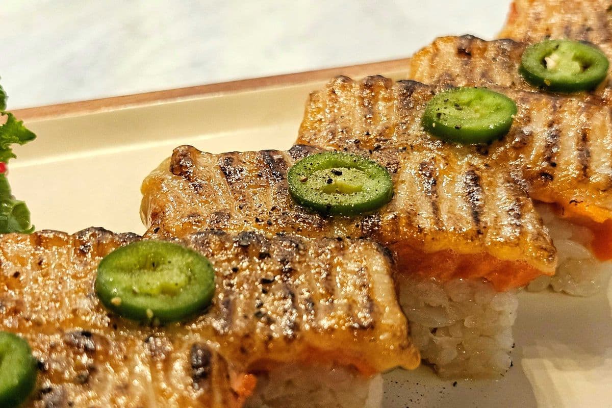 Aburi Sockeye Salmon Oshi