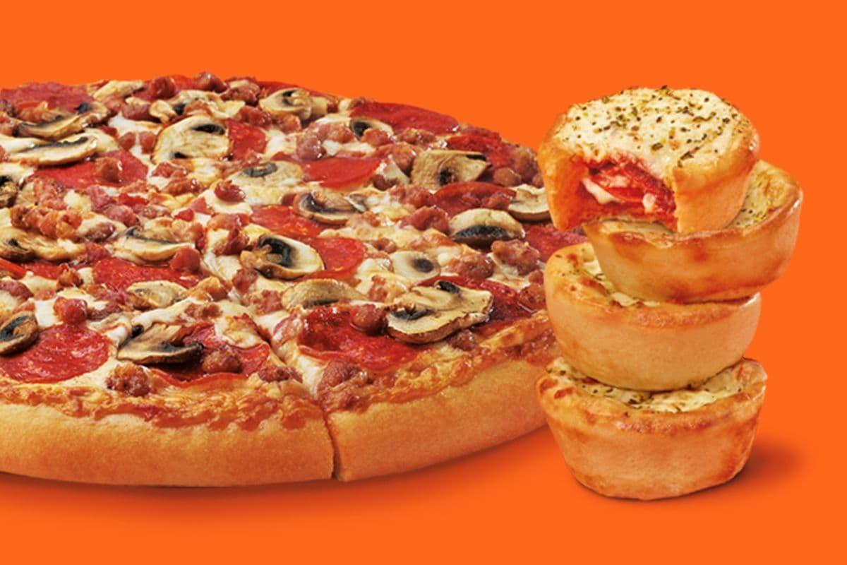 Pepperoni Crazy Puffs & Medium Canadian Pizza Bundle