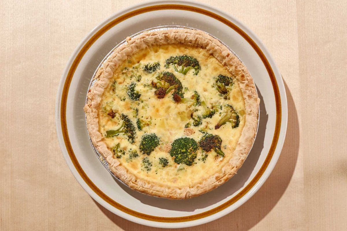 9" Broccoli and Cheddar Deep Dish Quiche