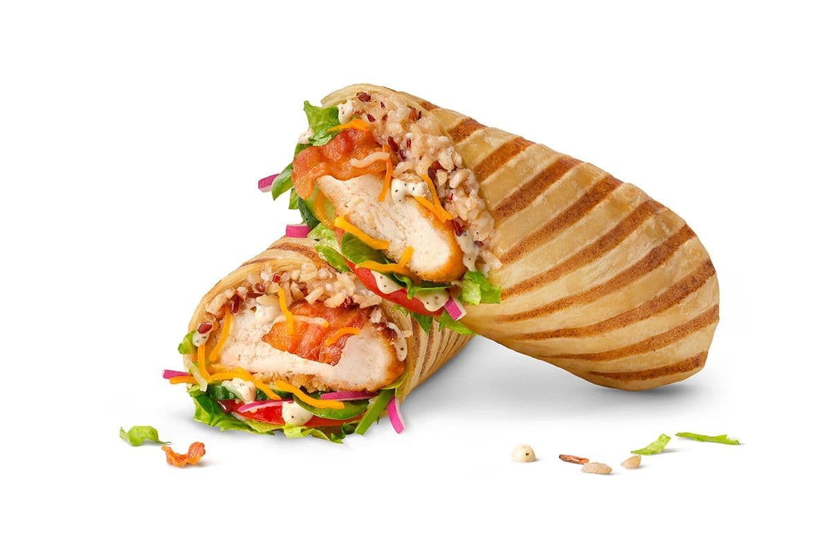 Poulet croustillant, bacon et ranch au poivre (Riz Wrap)