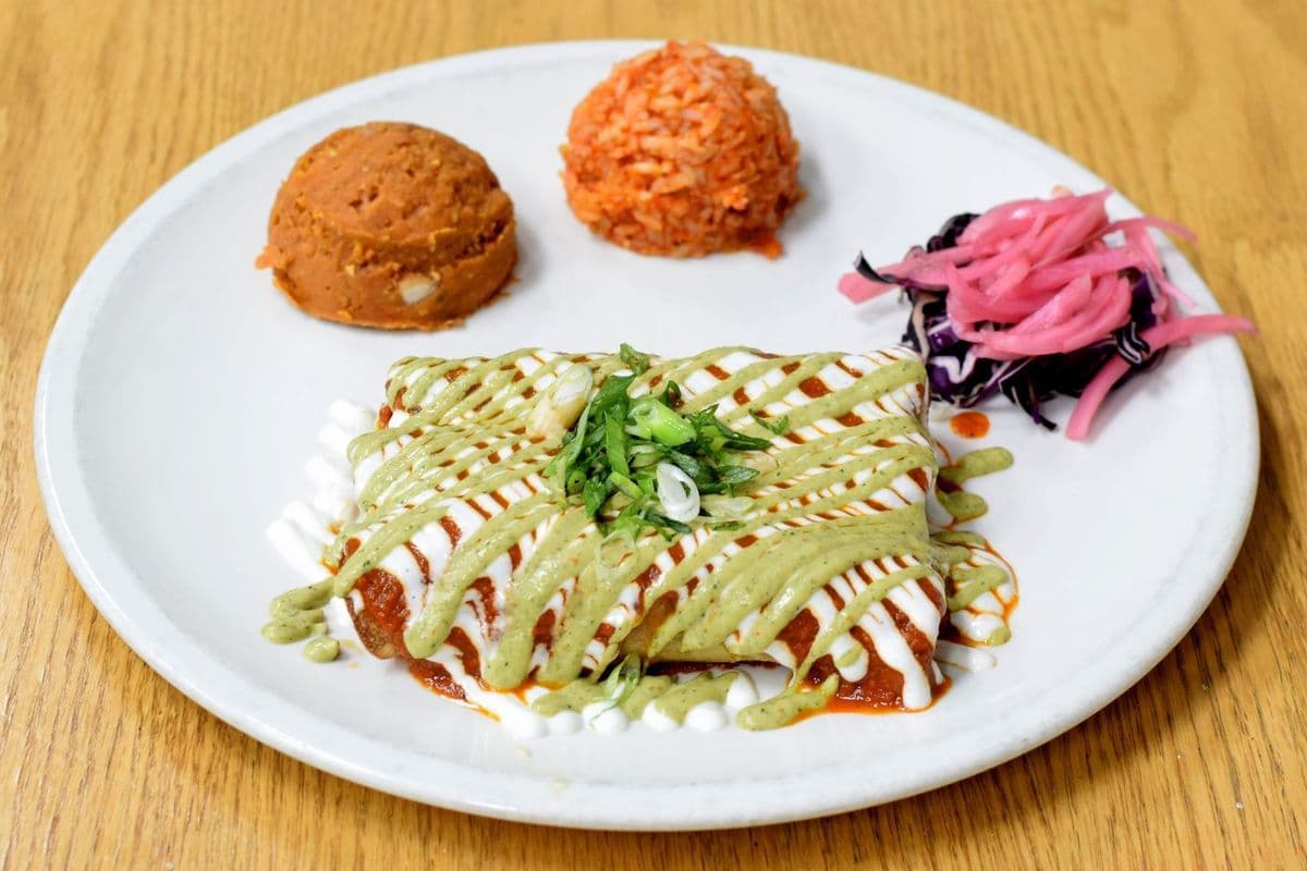 Mexican Flag Enchiladas