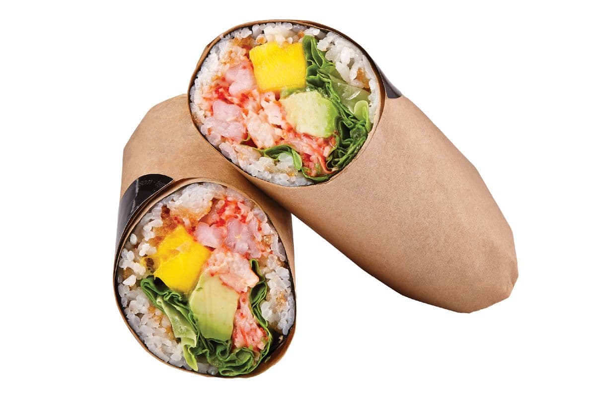 Spicy Shrimp and Mango Burrito