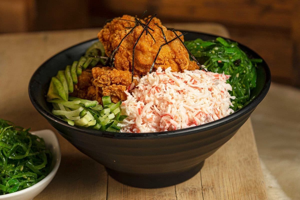Chicken Karaage Poke Bowl