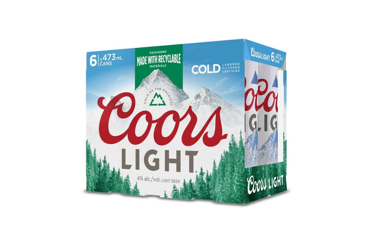 Coors Light 4% 6/473 ml (6 x 473 ml)