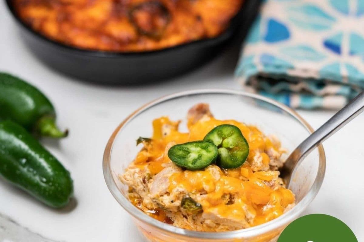 Buffalo Chicken Jalapeno Casserole