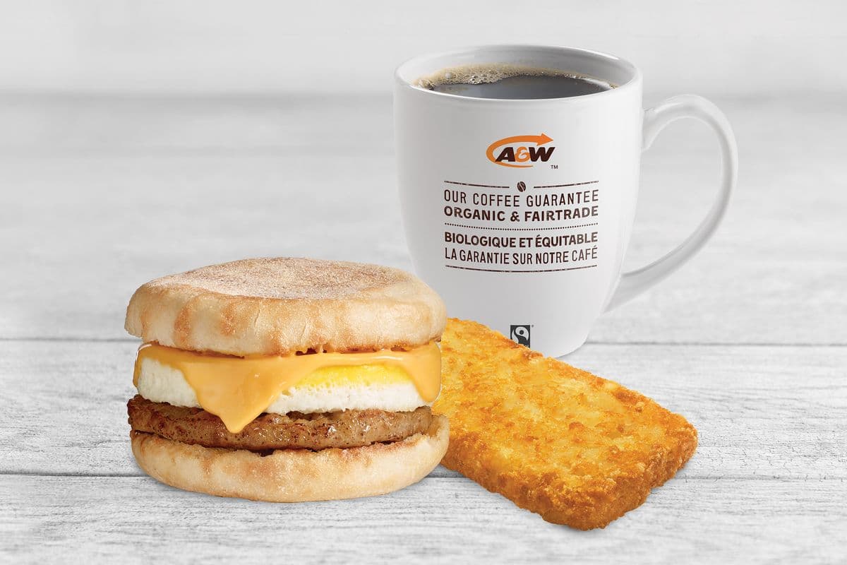 Combo Chef-d’oeuf™ avec saucisse sur muffin anglais / English Muffin Sausage & Egger Combo