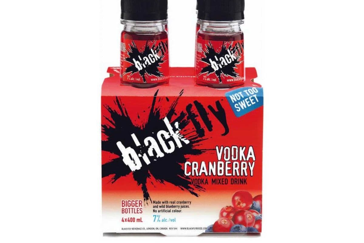 Black Fly Vodka Cranberry (4 x 400 ml Bottles)