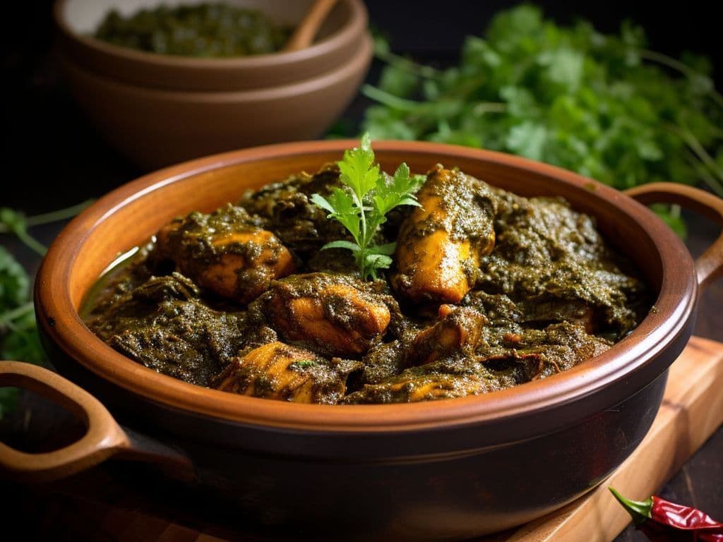 Gongura Chicken Curry / Curry De Poulet Gongura