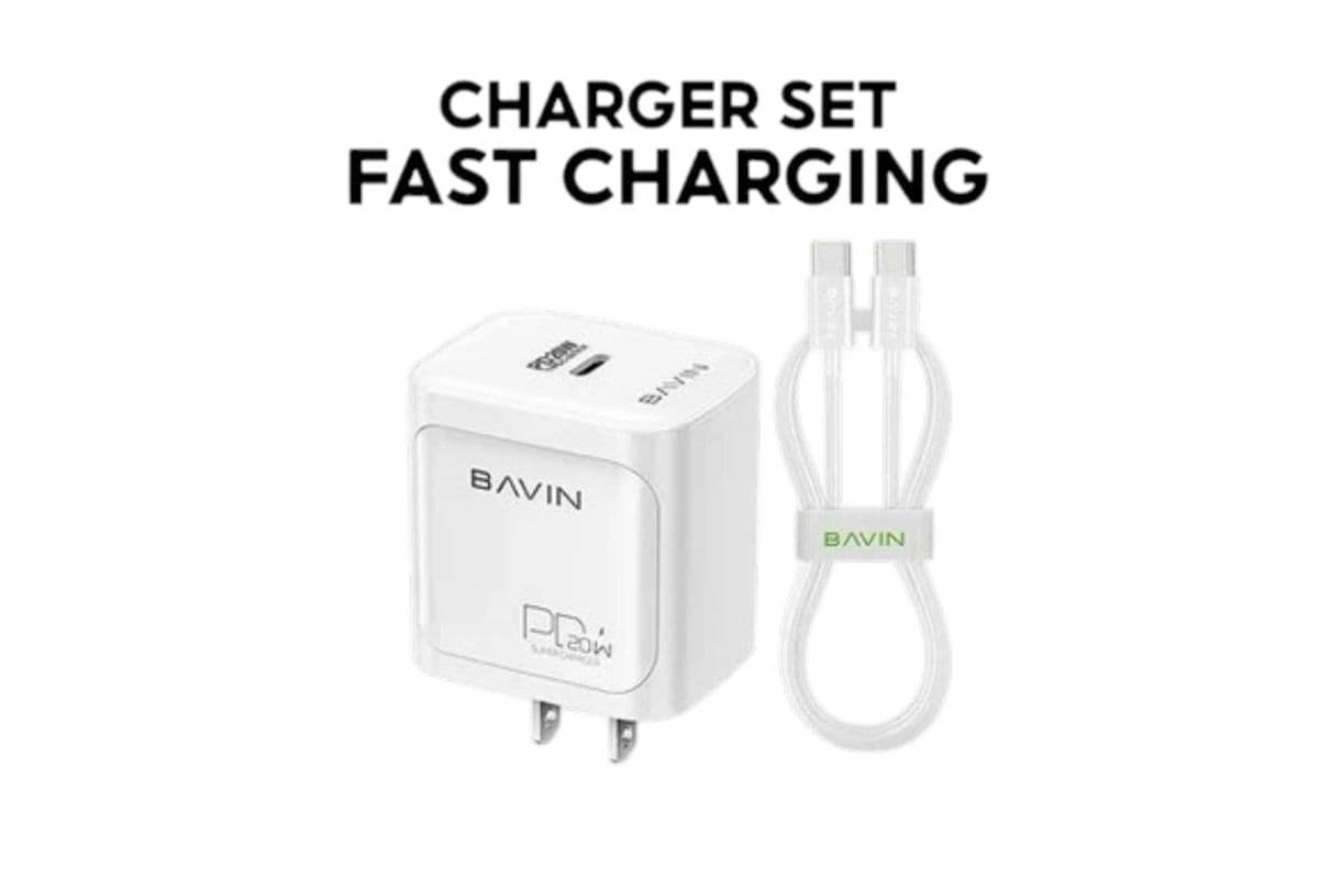 Bavin Universal 20W Fast Charging Adaptor & Cable C-type to C-type