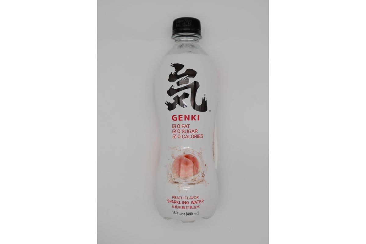 Genki Peach Flavoured Sparking Water 白桃碳酸水