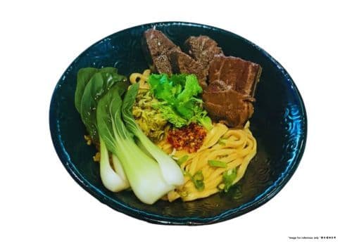 香辣牛肉乾拌麵(不能做不辣)(含花生🥜) / Spicy Beef Shank Dry Noodle w/ Marinated Sauce(Spicy 🌶) (Contains Peanuts 🥜)