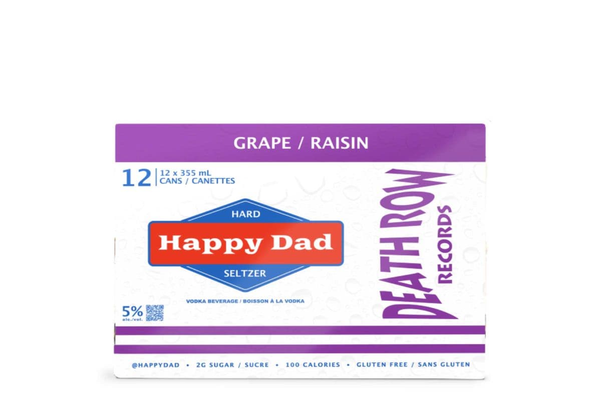 HAPPY DAD HARD SELTZER GRAPE 12*355ML CANS (12 x 12*355ML CANS)