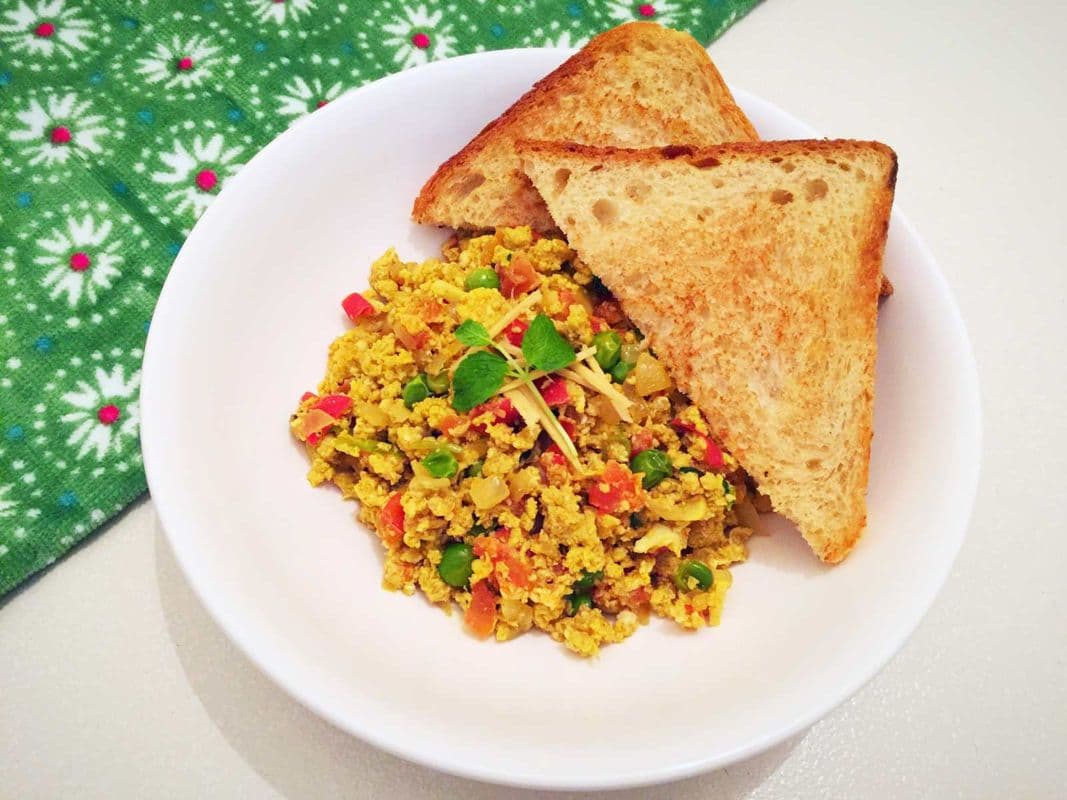 Egg Bhurji & Bread Toast